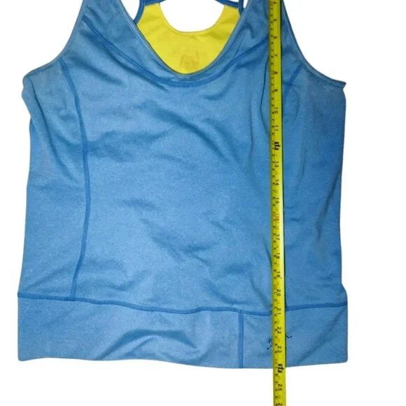 Arc'teryx Women's Senna Tank Top - Size Estimated L - Blue/Yellow, Built-in Bra - Picture 7 of 7